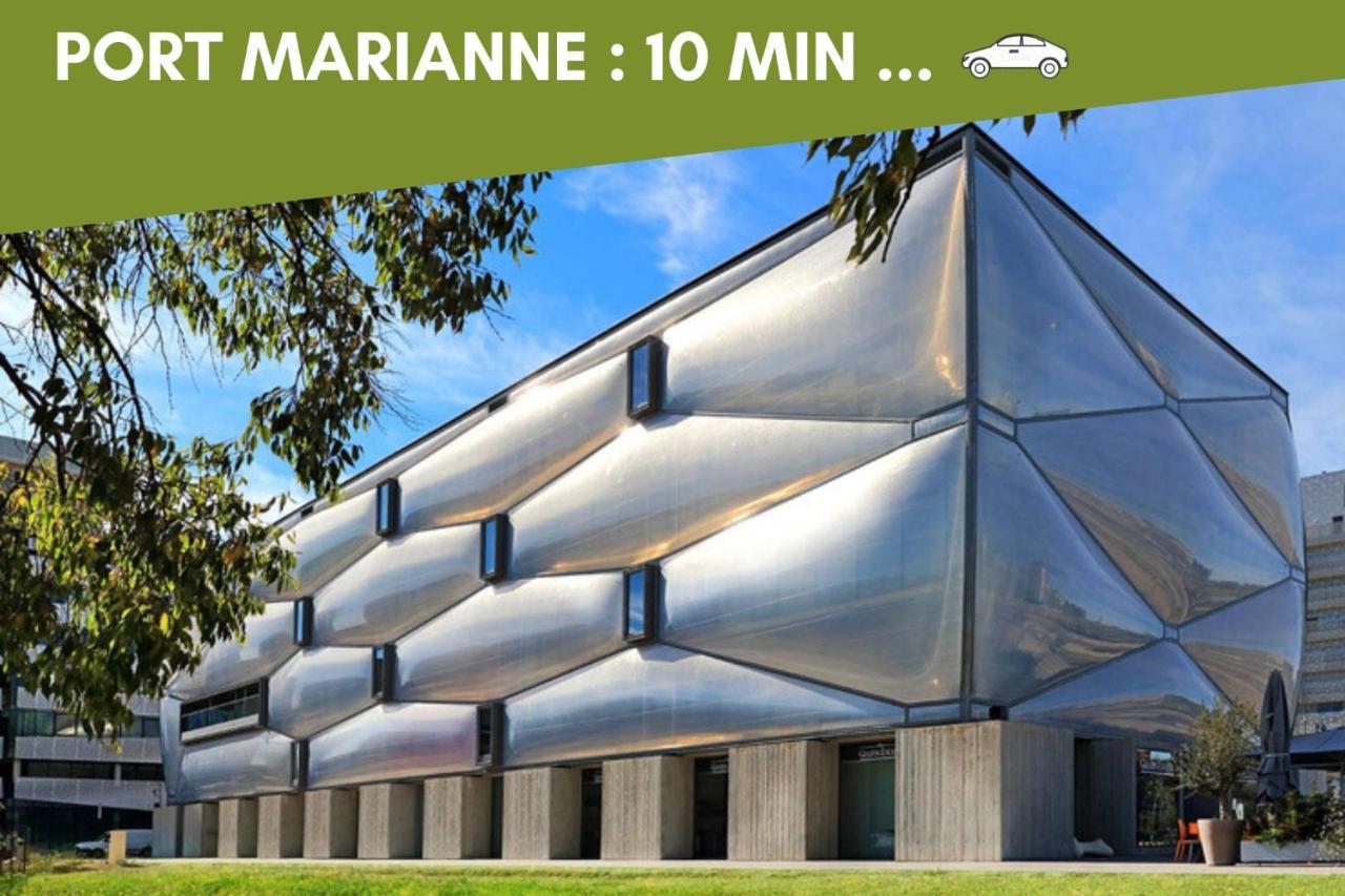 NEW Jungle Lake - Clim - WIFI - Draps&serviettes - BBQ - 10' des plages Lattes Eksteriør bilde